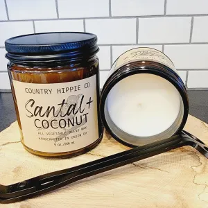 9 oz. SANTAL   COCONUT Apothecary-Inspired Candle