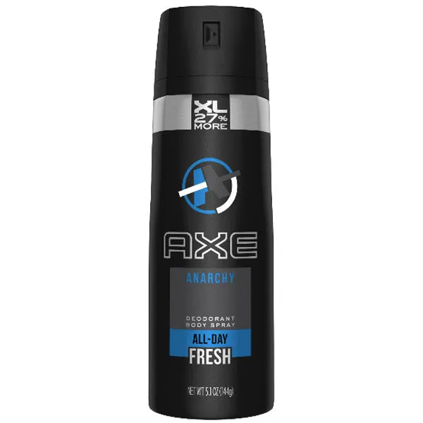 AXE Anarchy 48H High Definition Scent Deodorant Body Spray for Men 5.1 oz