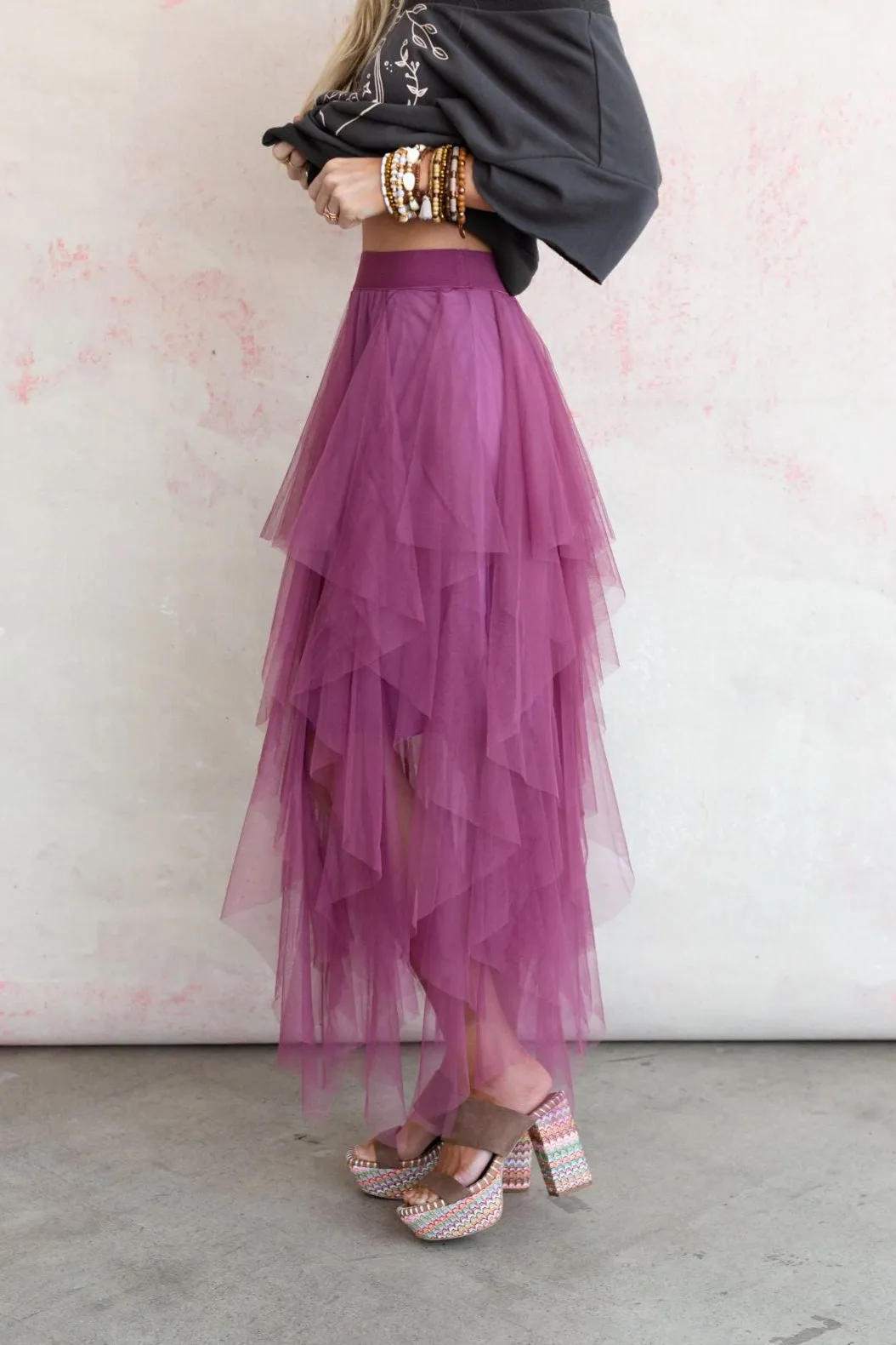 Boho Ballerina Skirt - Mauve