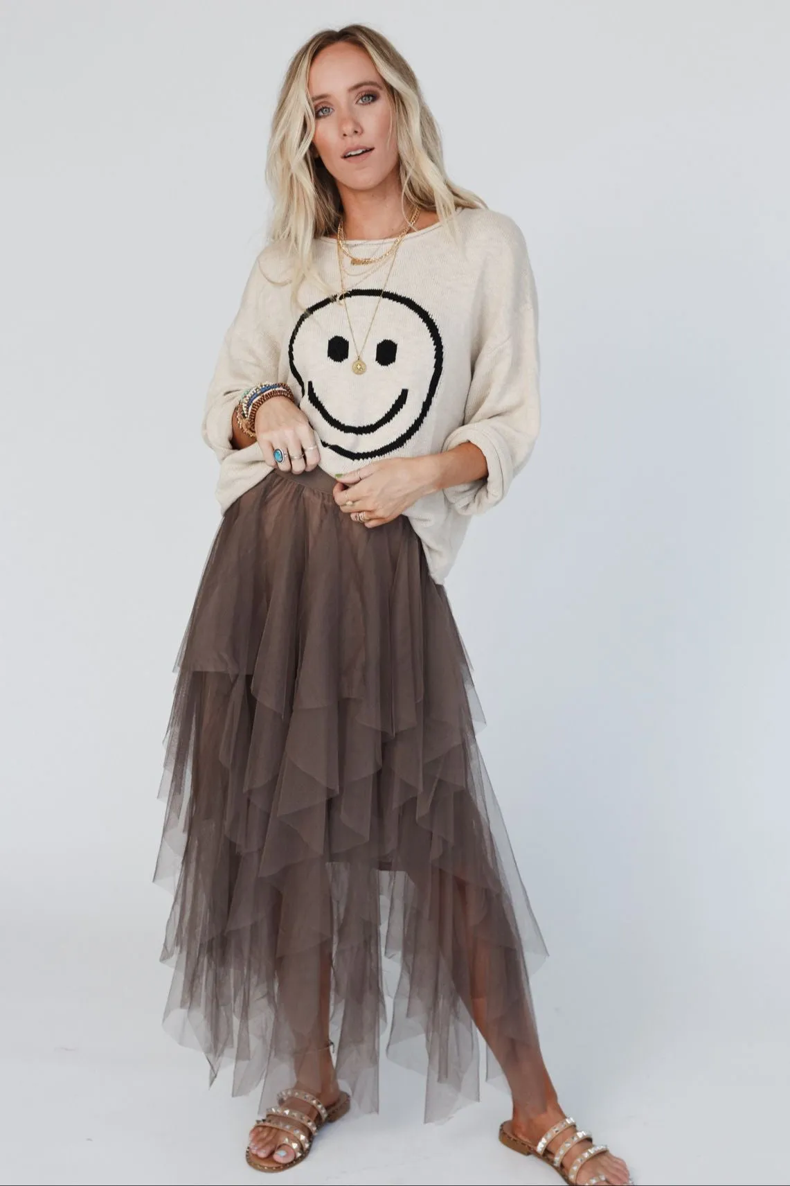 Boho Ballerina Skirt - Mocha