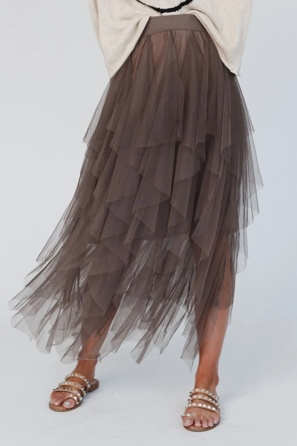 Boho Ballerina Skirt - Mocha