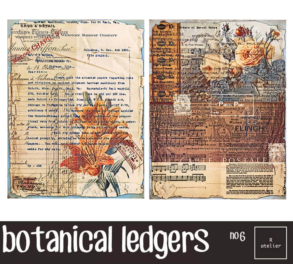 Botanical Ledgers | Scrapbooking Washi Stickers