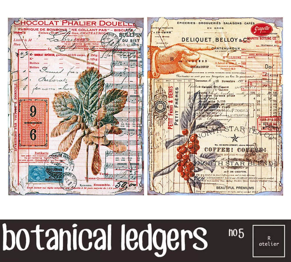 Botanical Ledgers | Scrapbooking Washi Stickers