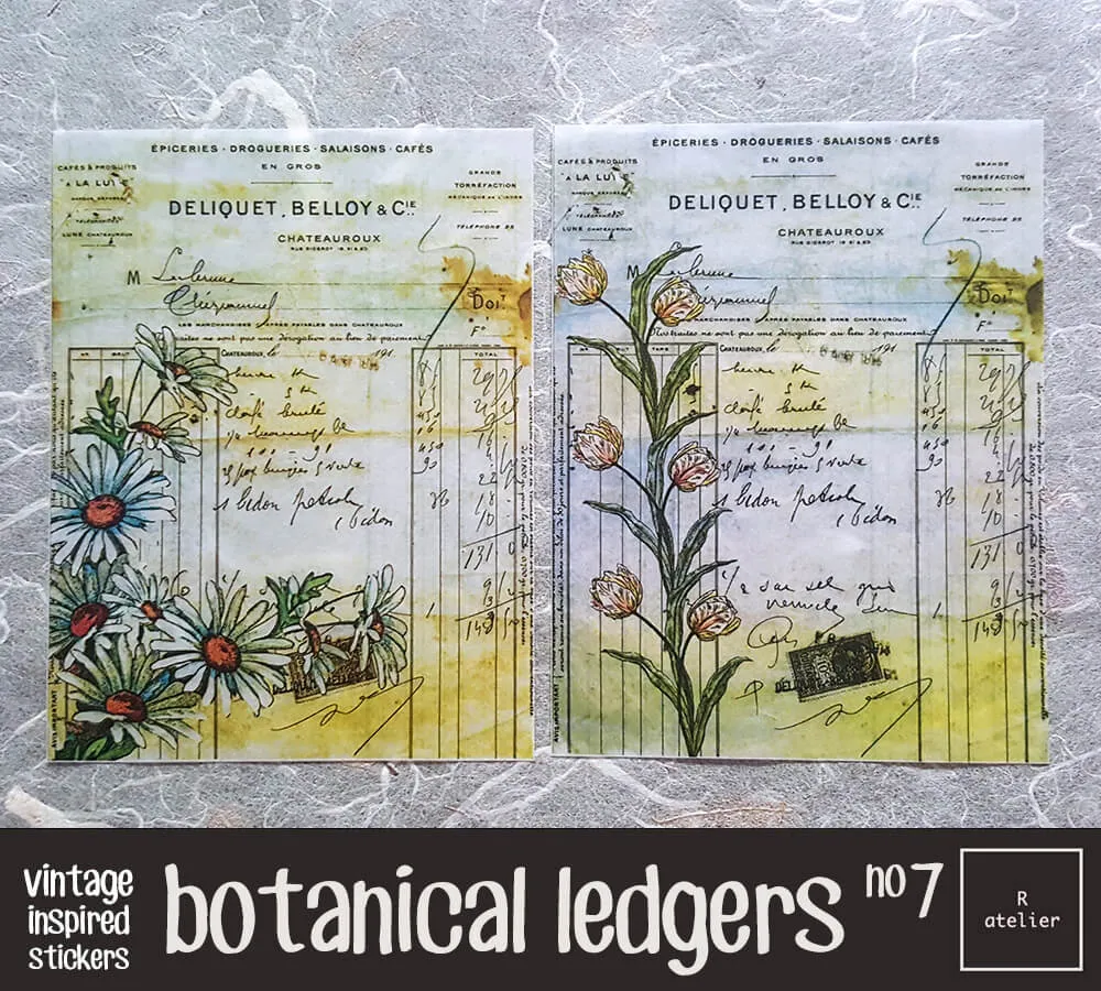 Botanical Ledgers | Scrapbooking Washi Stickers