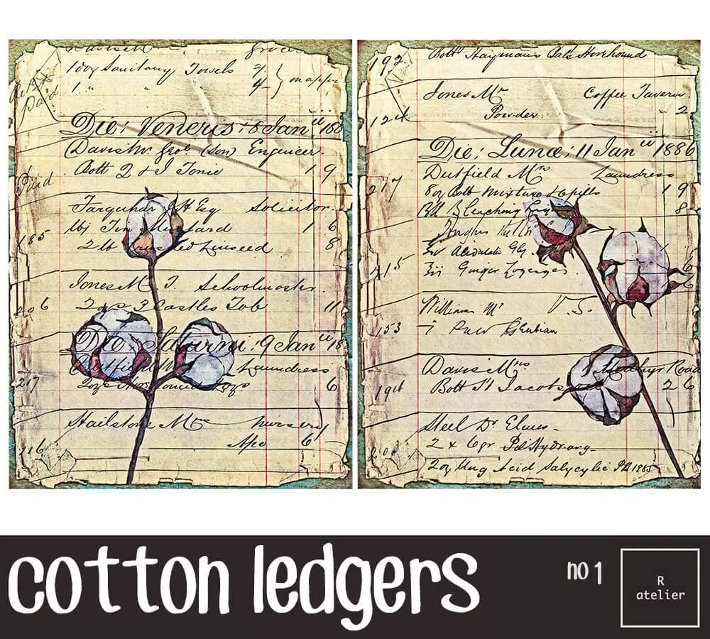 Botanical Ledgers | Scrapbooking Washi Stickers