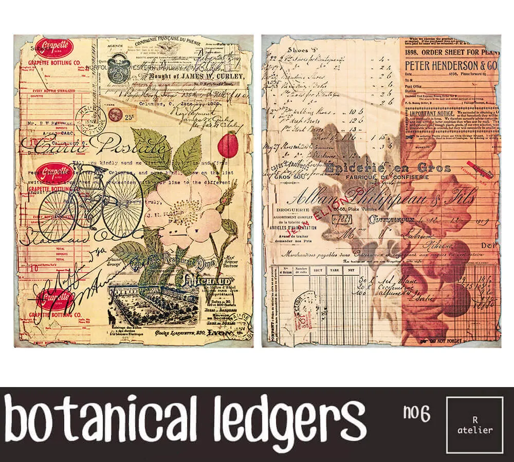 Botanical Ledgers | Scrapbooking Washi Stickers