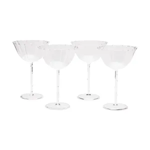 Bouquet Glass Stemware - Set of 4 - Coupe