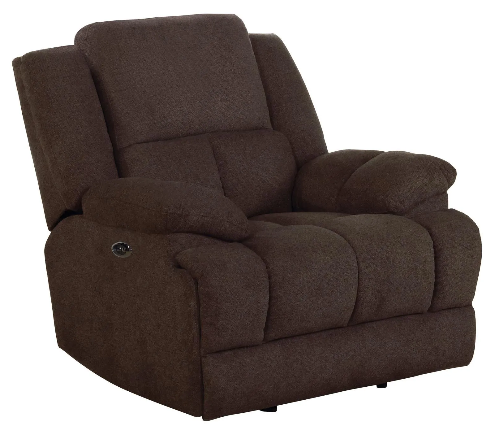 Brown - Waterbury Upholstered Power Glider Recliner Brown