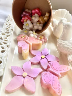 Cherry Blossom wax shapes