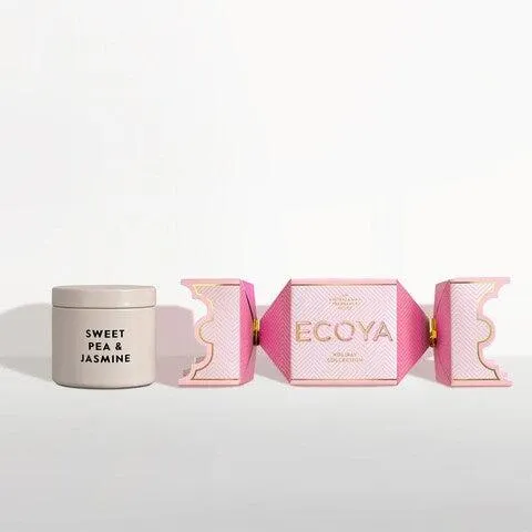 Ecoya Sweet Pea & Jasmine Christmas Bon Bon Tin Candle