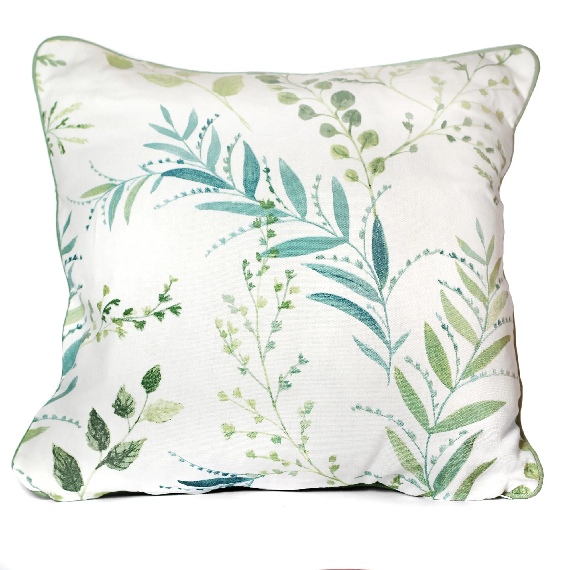 Fernworthy Cushion by Fusion in Green 43 x 43cm