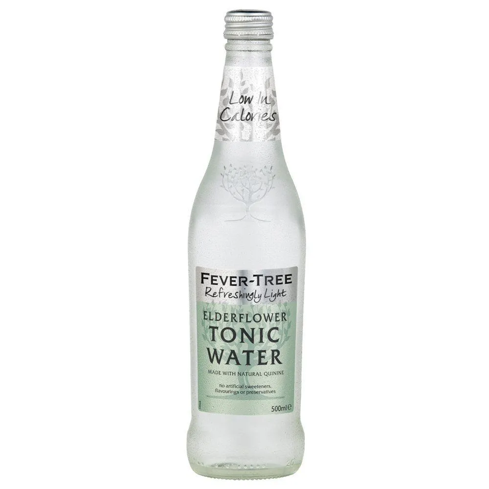 Fever-Tree 500ml Refreshingly Light Elderflower Tonic Water