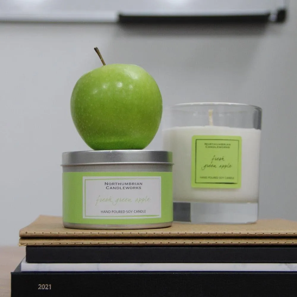 Fresh Green Apple Candle in a Glass Jar