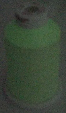 Green Glow in The Dark Embroidery Thread