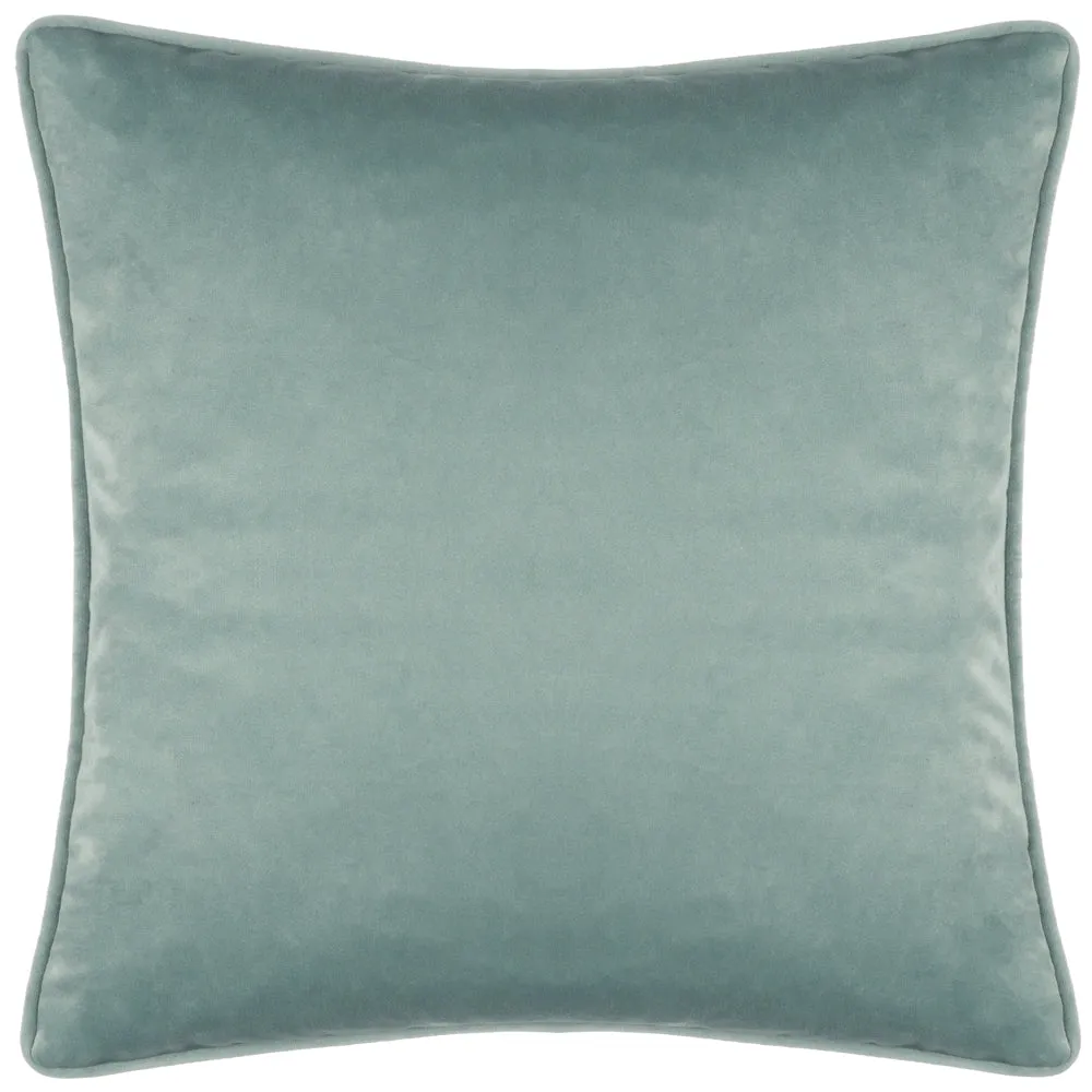 House of Bloom Zinnia Bee Repeat Cushion Steel Blue