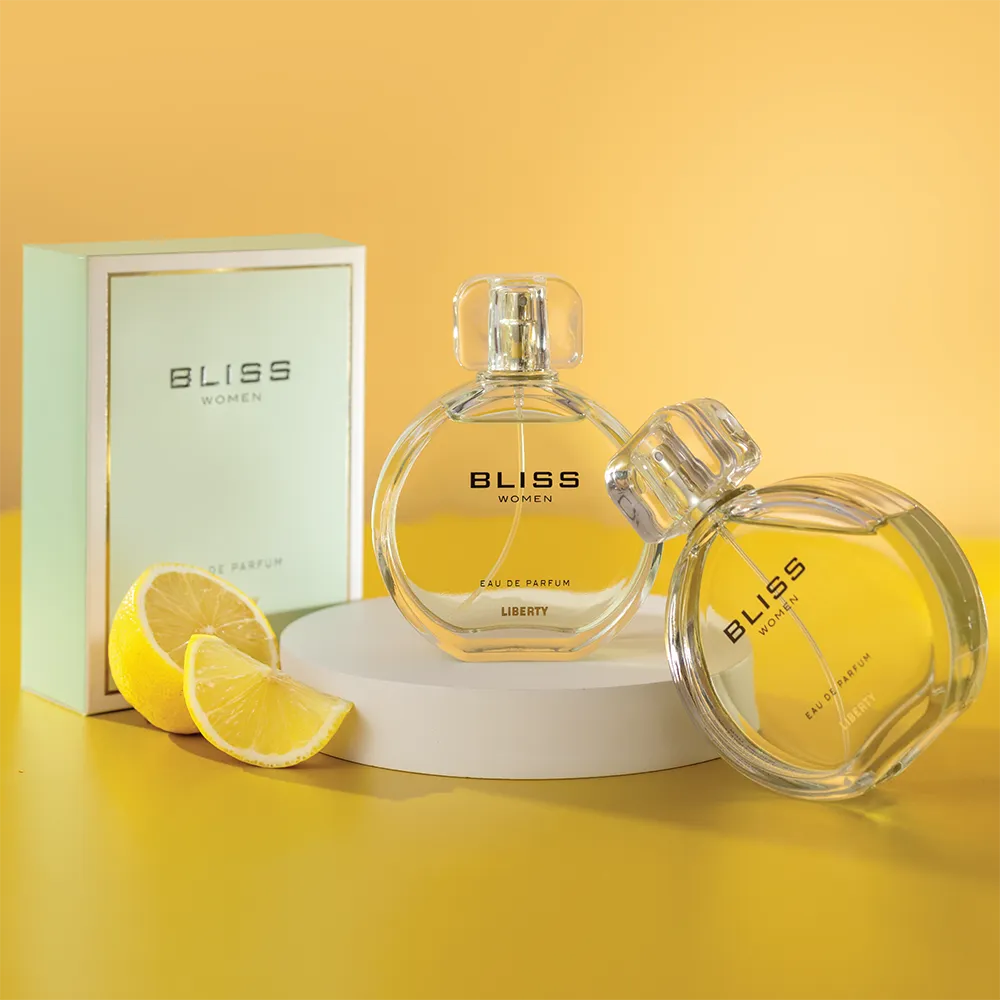 Liberty Luxury Bliss Perfume for Women (100ml/3.4Oz), Eau De Parfum (EDP), Crafted in France, Long Lasting Smell, Citrus notes.