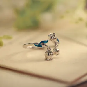 Lily Of The Valley Silver Ring