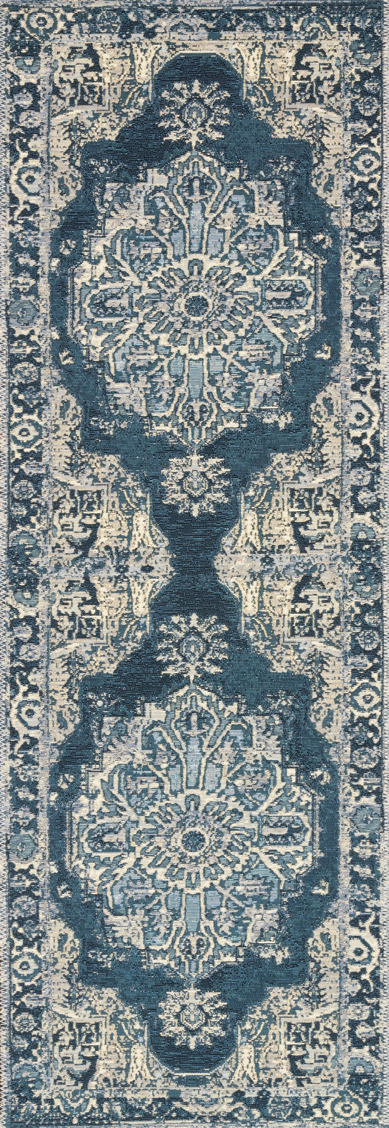 Loloi Mika Dark Blue Outdoor Rug