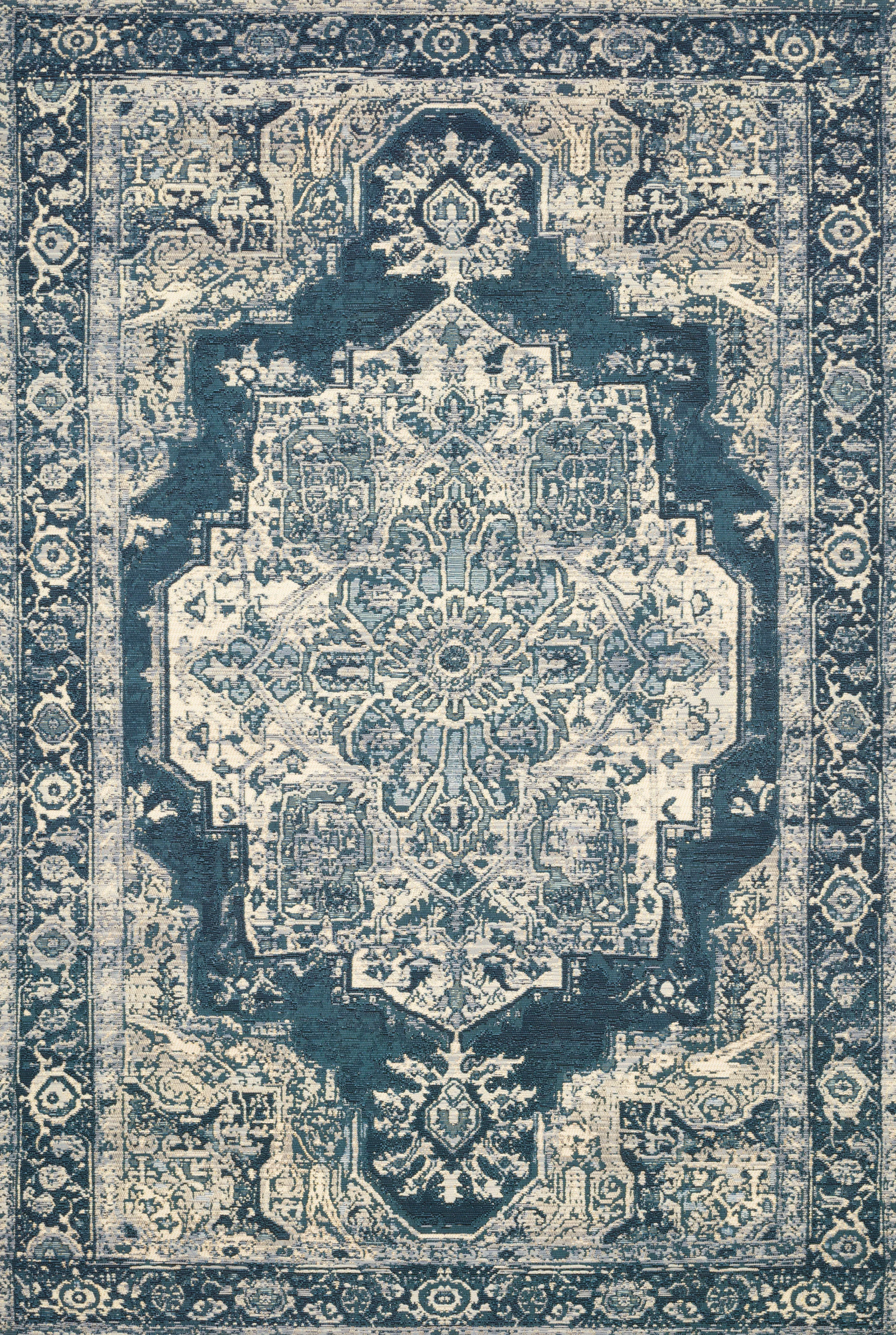 Loloi Mika Dark Blue Outdoor Rug