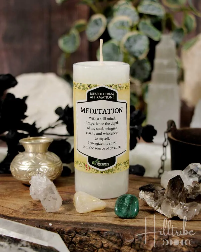 Meditation Affirmation Candle