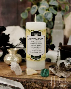Meditation Affirmation Candle