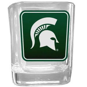 Michigan St. Spartans Square Glass Shot Glass Set