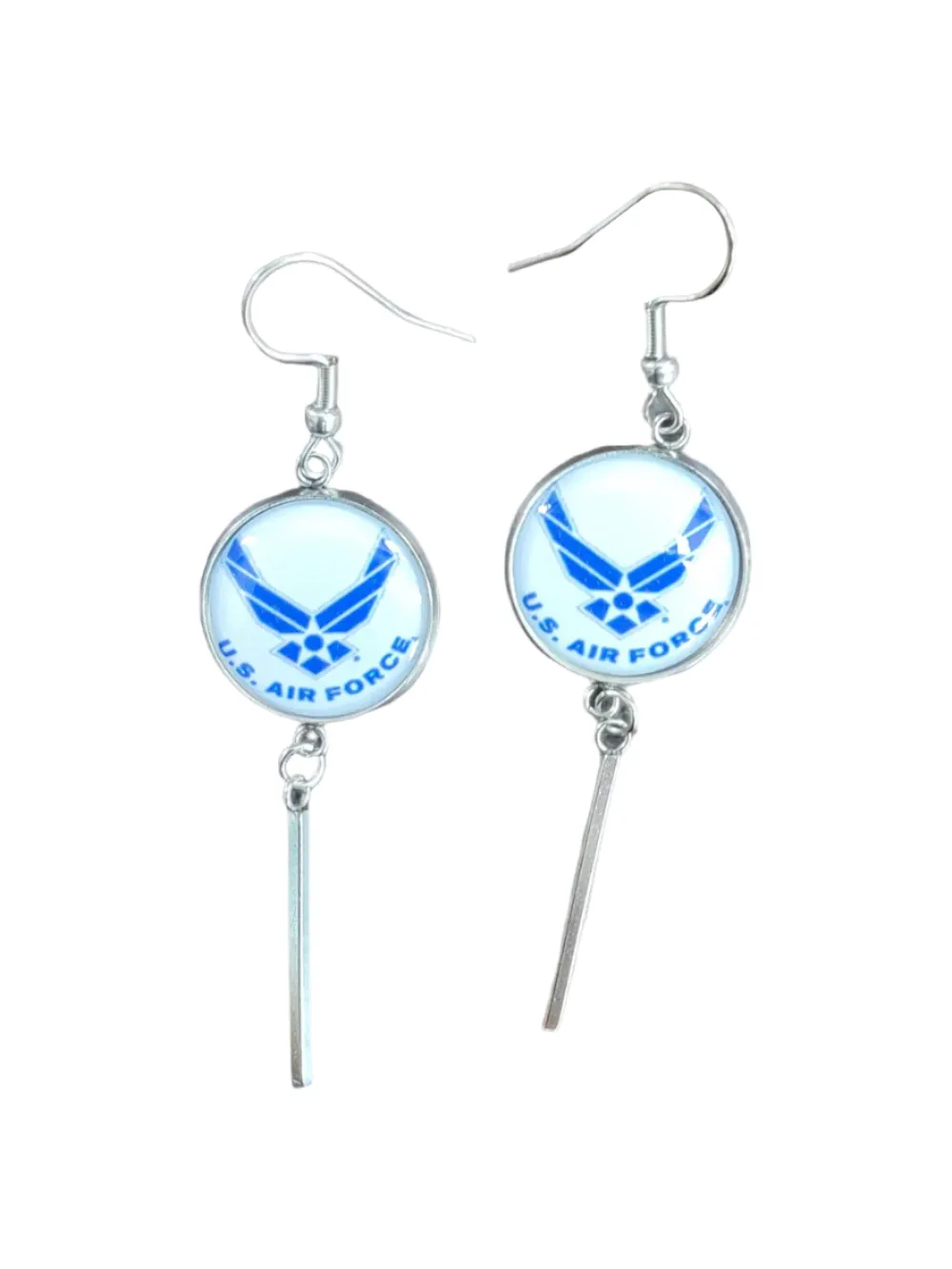 Officially Licensed Military Charm Earrings - A Proud Symbol of Service and Sacrifice