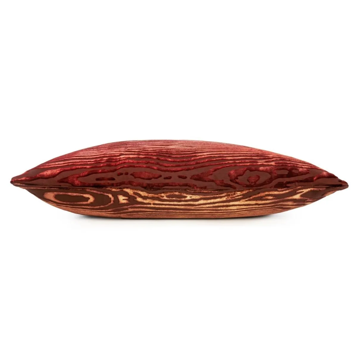 Paprika Woodgrain Decorative Pillow by Kevin O'Brien Studio