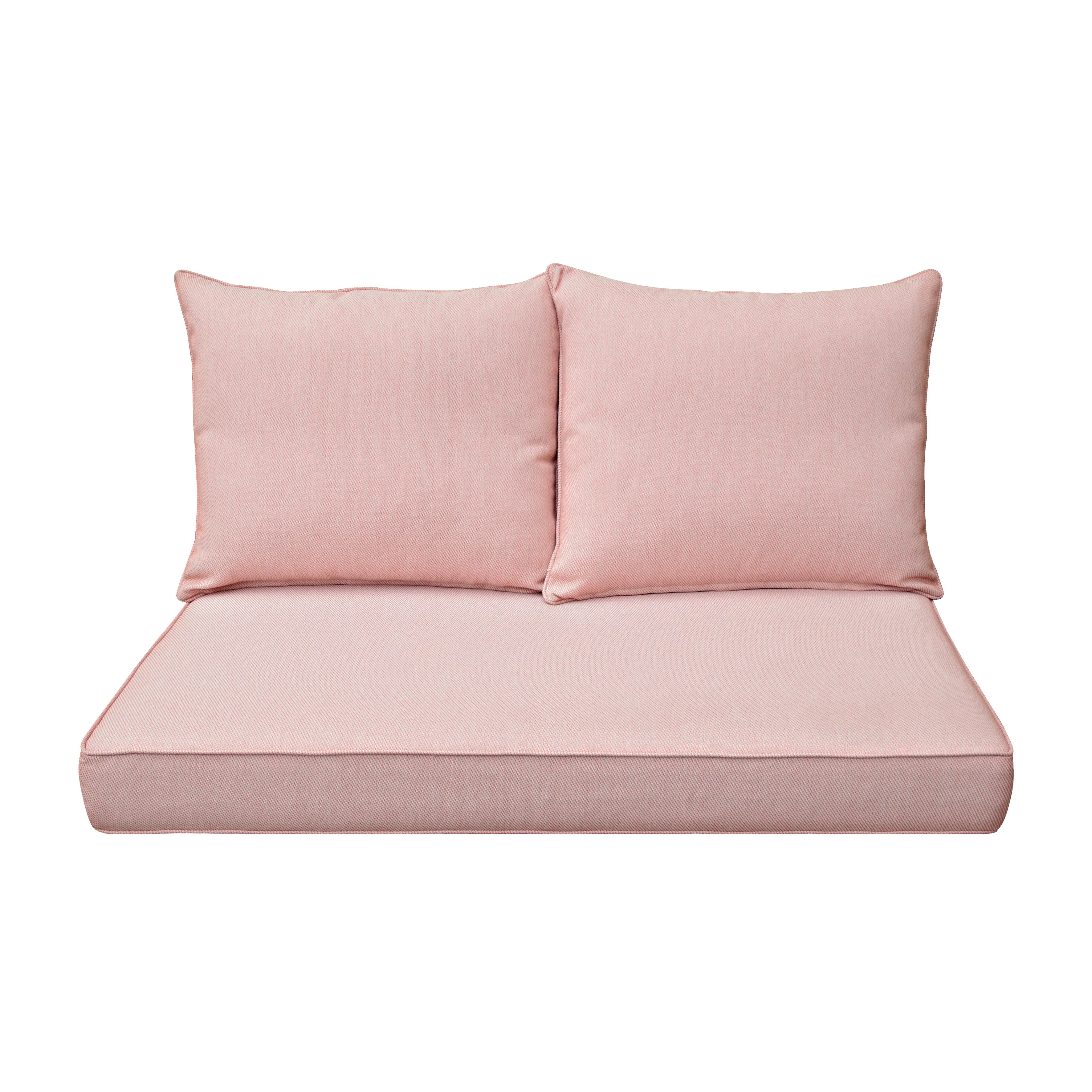 Patio Furniture Cushions Comfort Deep Seat Loveseat Cushion Mixed Coral/White