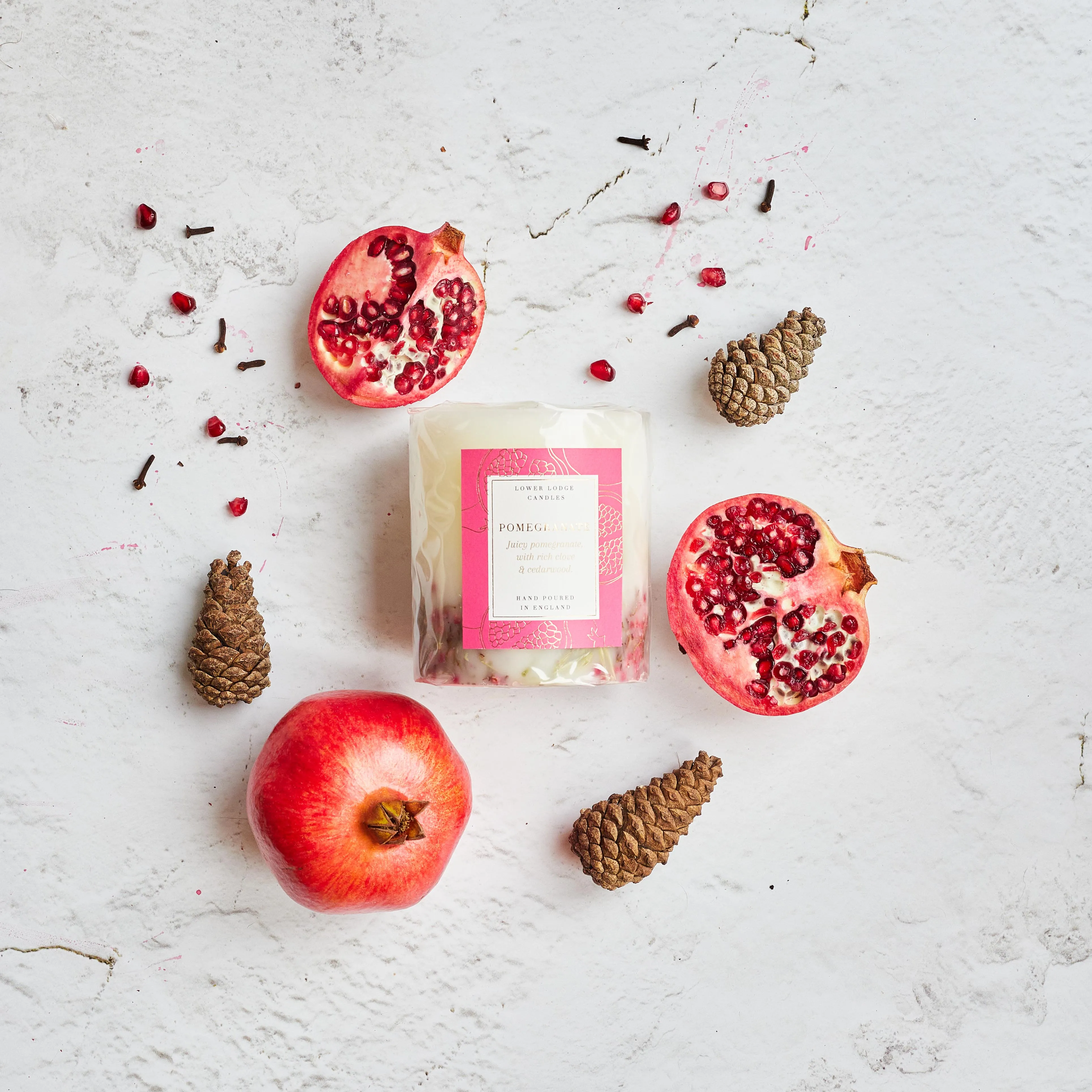 Pomegranate Medium Scented Botanical Candle