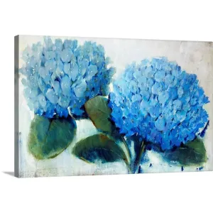 "Blue Hydrangea" Canvas Wall Art