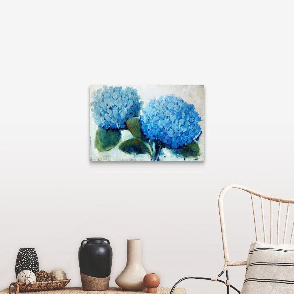 "Blue Hydrangea" Canvas Wall Art
