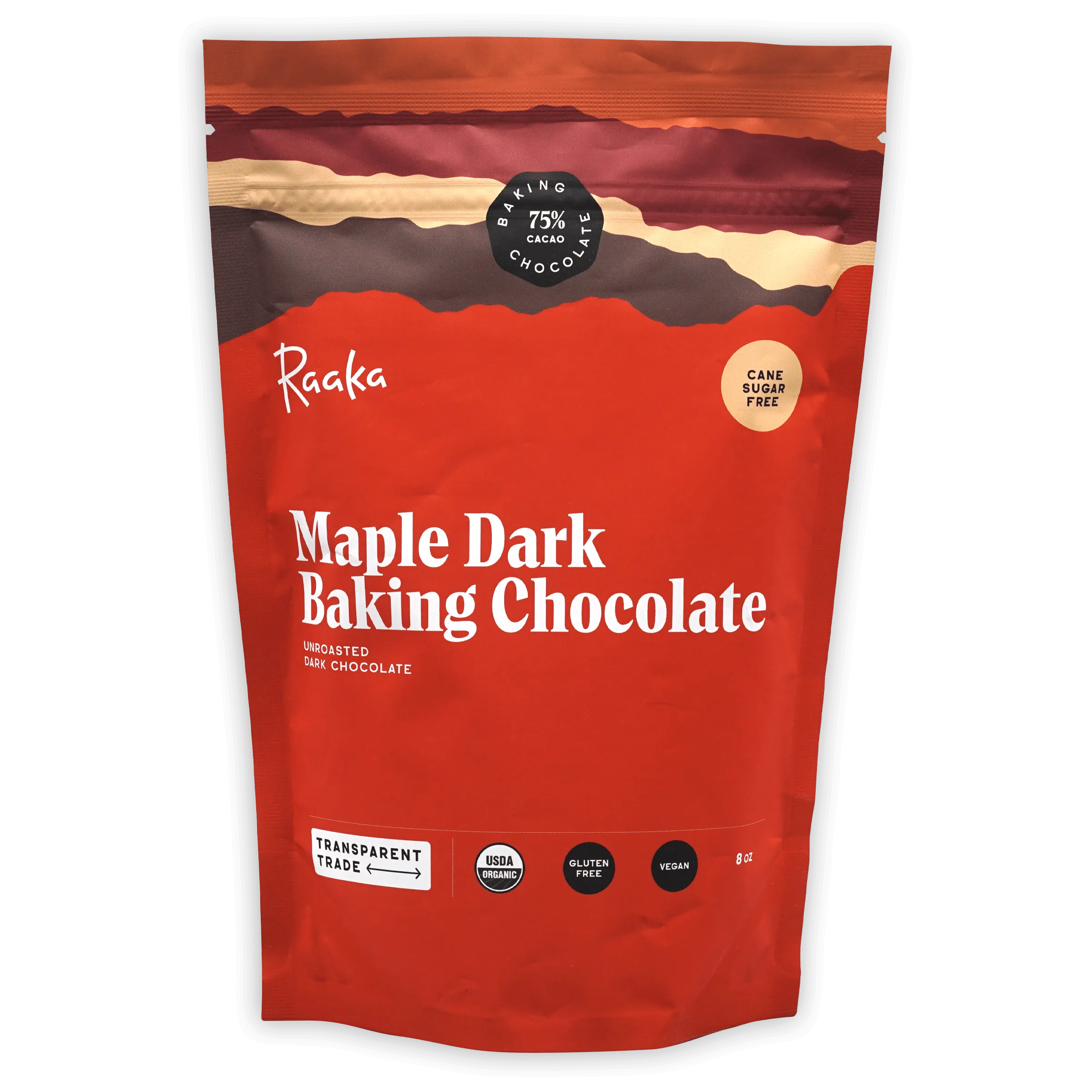 Raaka Baking Chocolate Maple Dark 75%