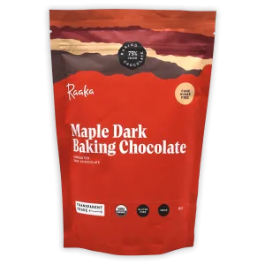 Raaka Baking Chocolate Maple Dark 75%