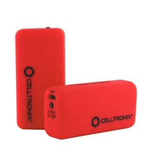 Red Hot Power 2,200 mAh Power Bank w/ Flashlight