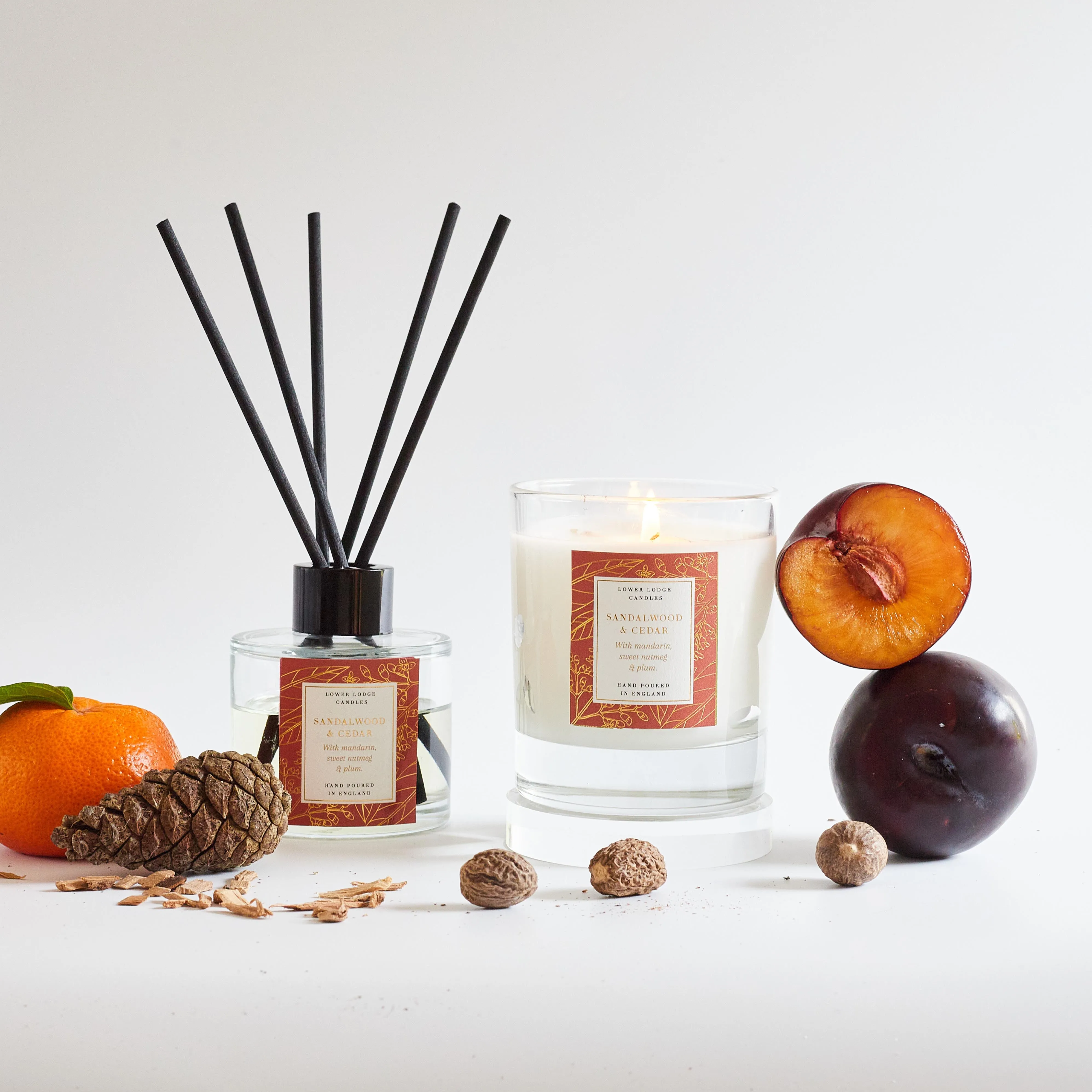 Sandalwood and Cedar Scented Reed Diffuser