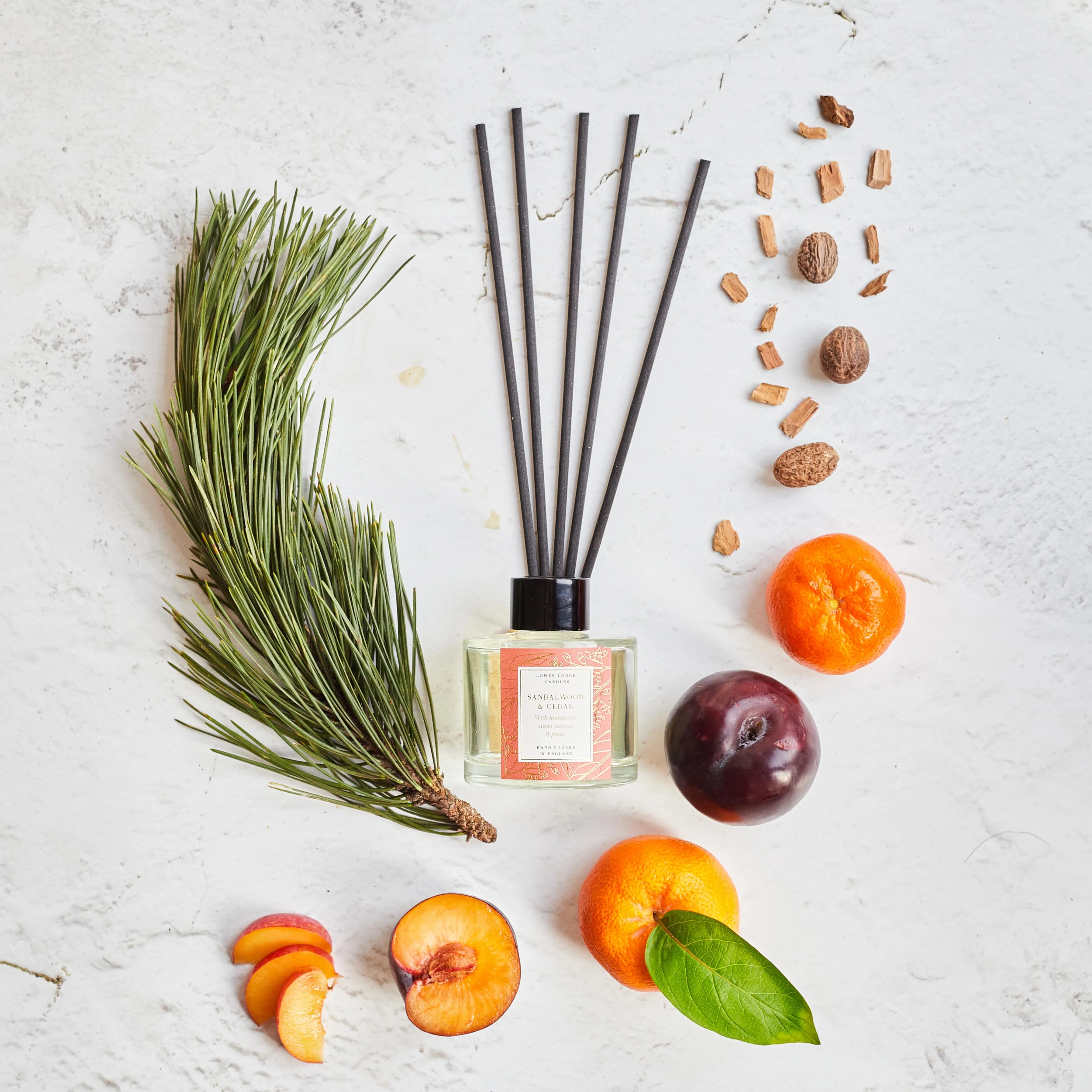 Sandalwood and Cedar Scented Reed Diffuser
