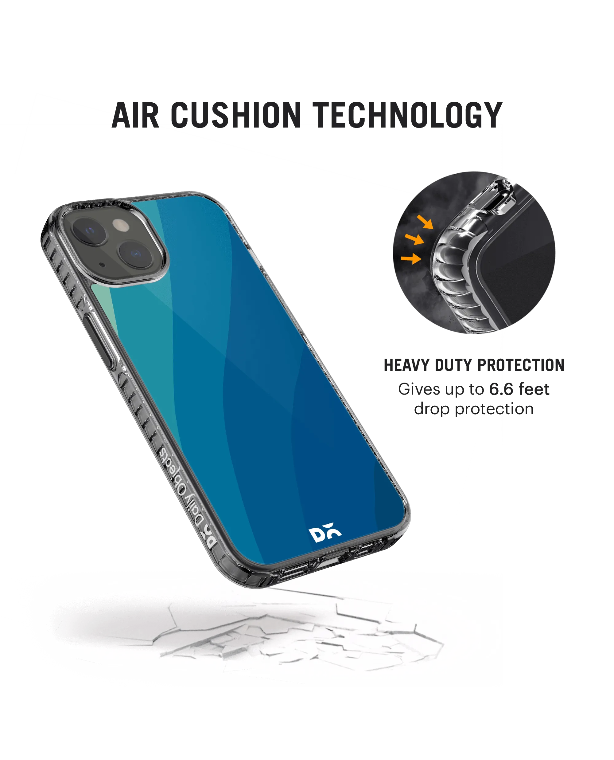 Sea Waves Stride 2.0 Case Cover For iPhone 13 Mini