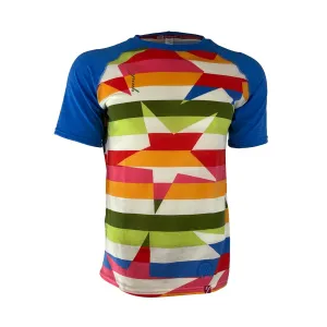 SECONDS Men's Snazzy Rock Star Short Sleeve Merino Shirt | Stripe