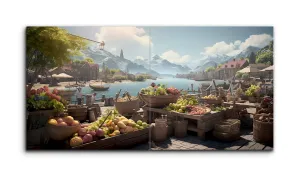 Serene Harbor Market Panorama