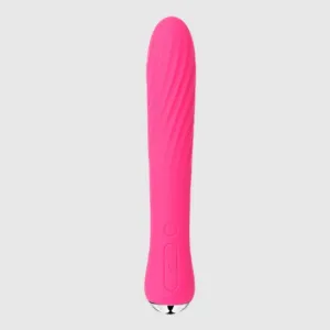 Svakom Anya Silicone Flexible Heating Classic Vibrator Plum Red/Silver