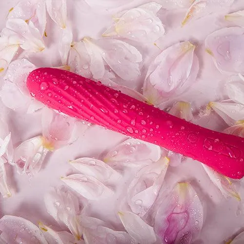 Svakom Anya Silicone Flexible Heating Classic Vibrator Plum Red/Silver