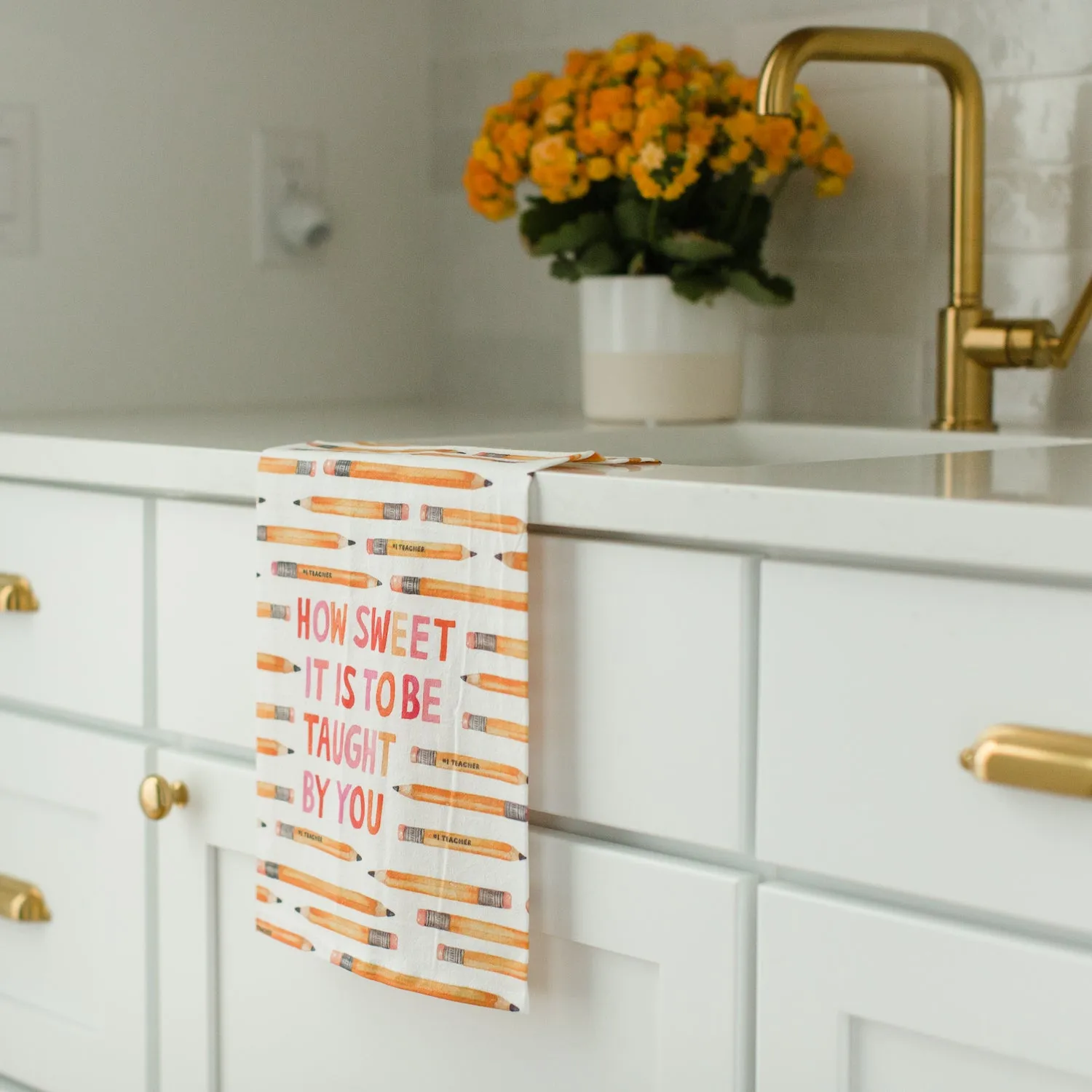 Teacher Sweetness Tea Towel