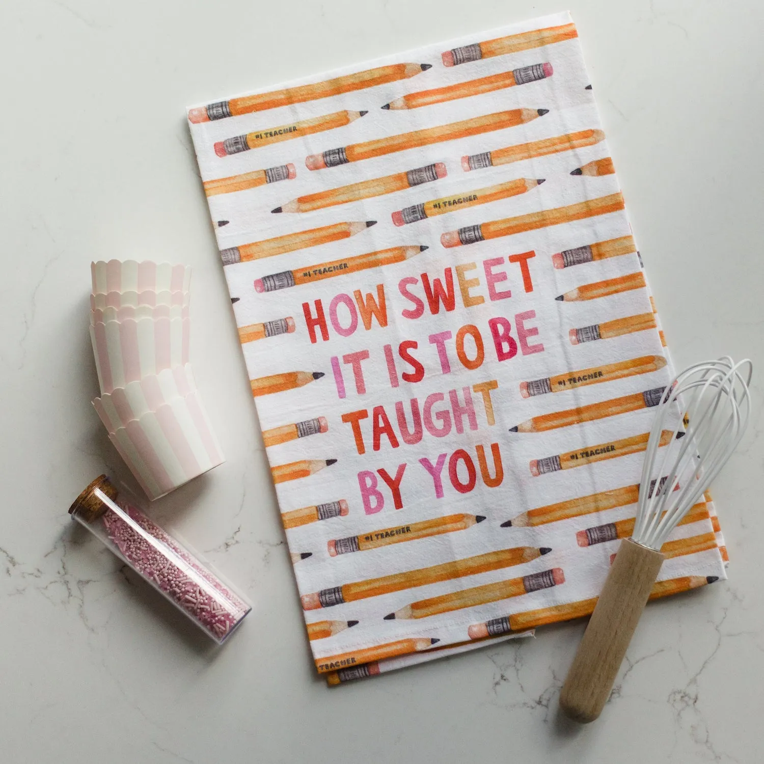 Teacher Sweetness Tea Towel