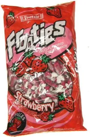 Tootsie Frooties Strawberry Flavored Chewy Candy