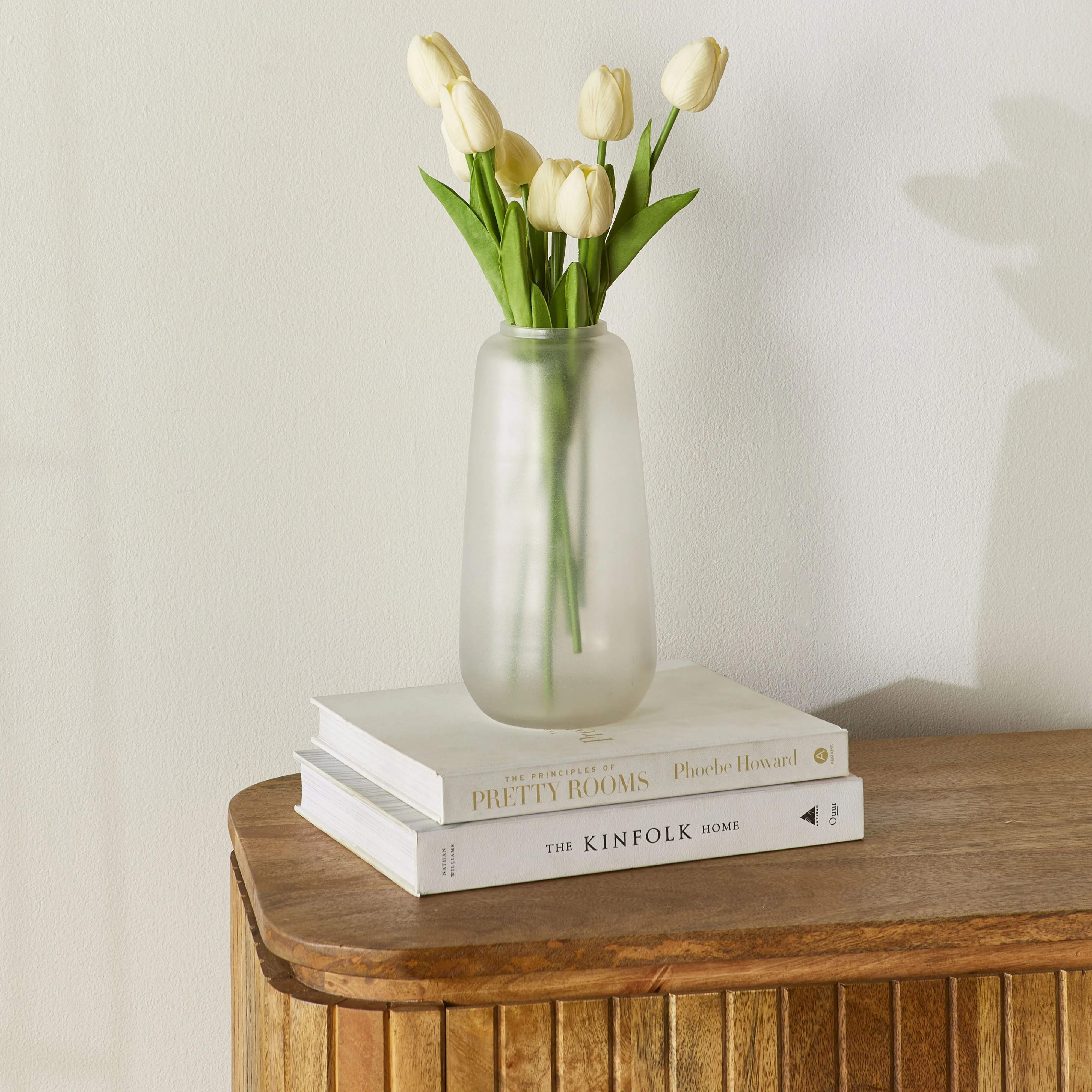 Tundra Frosted Vase 12x12x25cm
