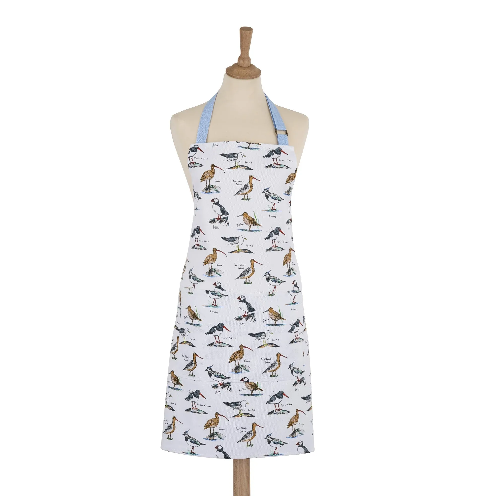 Ulster Weavers Coastal Birds Apron - Cotton One Size in Blue