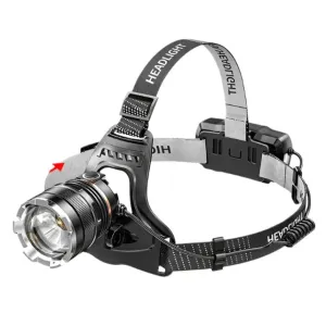 USB Rechargeable Headlamp Flashlight P50 Outdoor Night Fishing Long-lasting Battery Outdoor 18650 Rechargeable Telescopic Zoom
