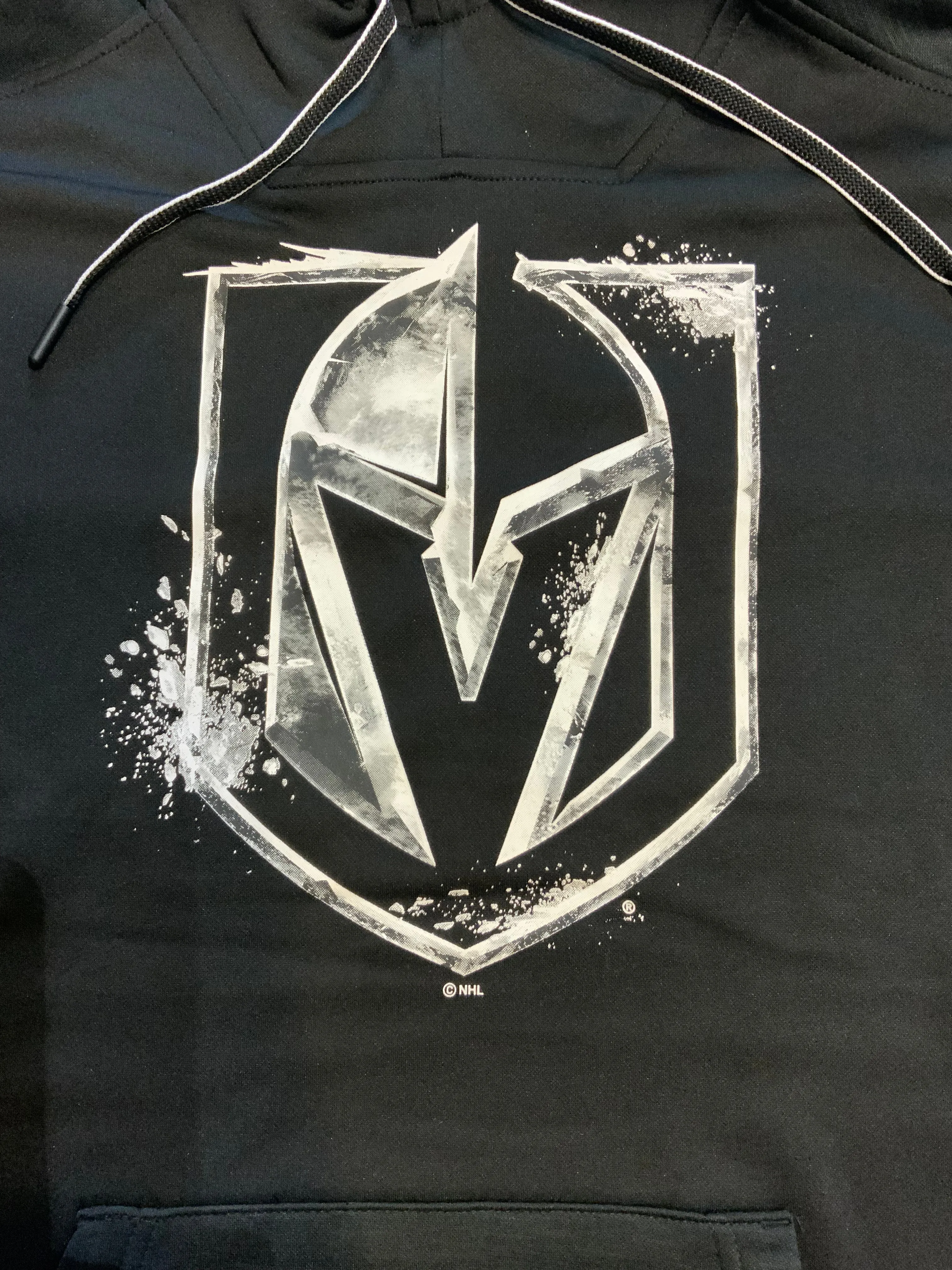 Vegas Golden Knights Ice Shield Logo Hood - Black